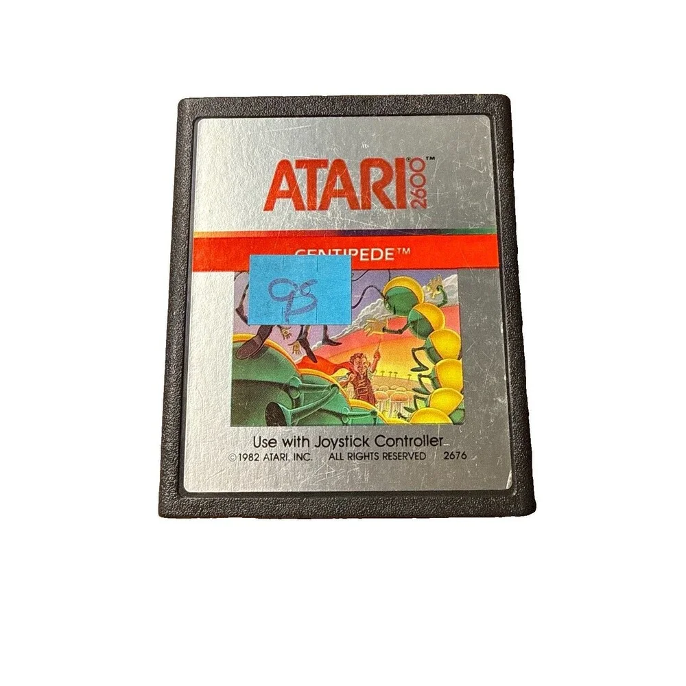Atari 2600 Centipede Video Game Cartridge 1982 Vintage Gaming